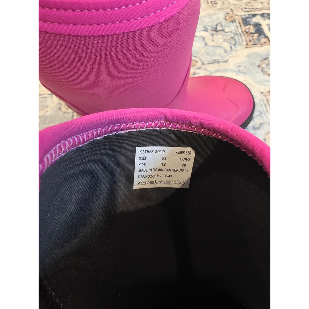 Bogs Stomper Neoprene Toddler‎ Size 12 Pink Pull On Winter Snow Boots - Picture 3 of 4